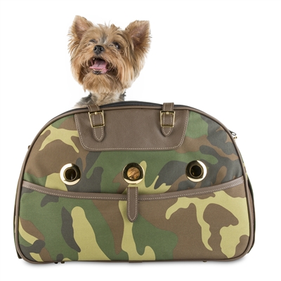 Petote Marlee Bag, Designer Dog Carrier, Quilted Dog Bag, Airline